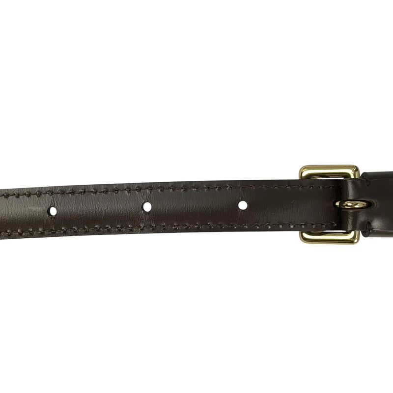 LOUIS VUITTON Leather Shoulder Strap - Darkbrown - 34941