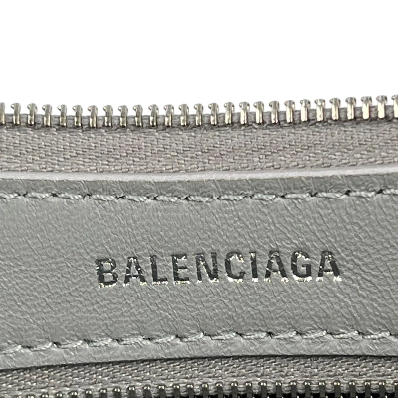 BALENCIAGA Mary Kate Leather Shoulder Bag - Silver