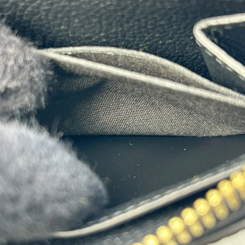 LOUIS VUITTON Portefeuille Monogram Empreinte Long Wallet - Black 