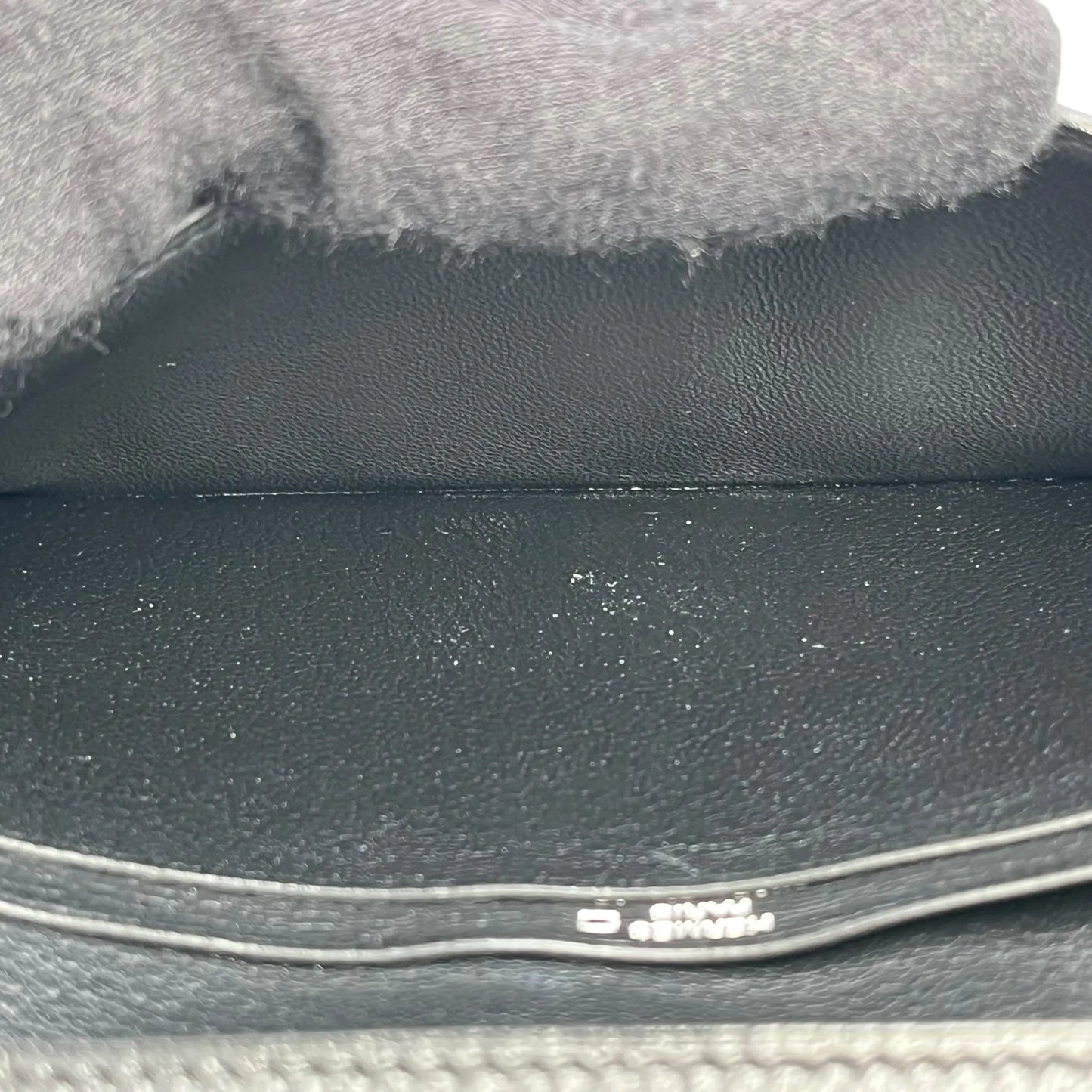 HERMES Bearn Soufflet Alligator Long Wallet - Black with J Stamp (2006) 