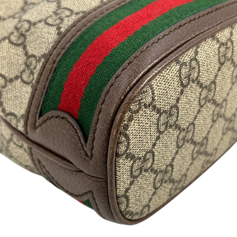 GUCCI Ophidia GG Supreme Canvas Mini Bucket Bag - Brown 