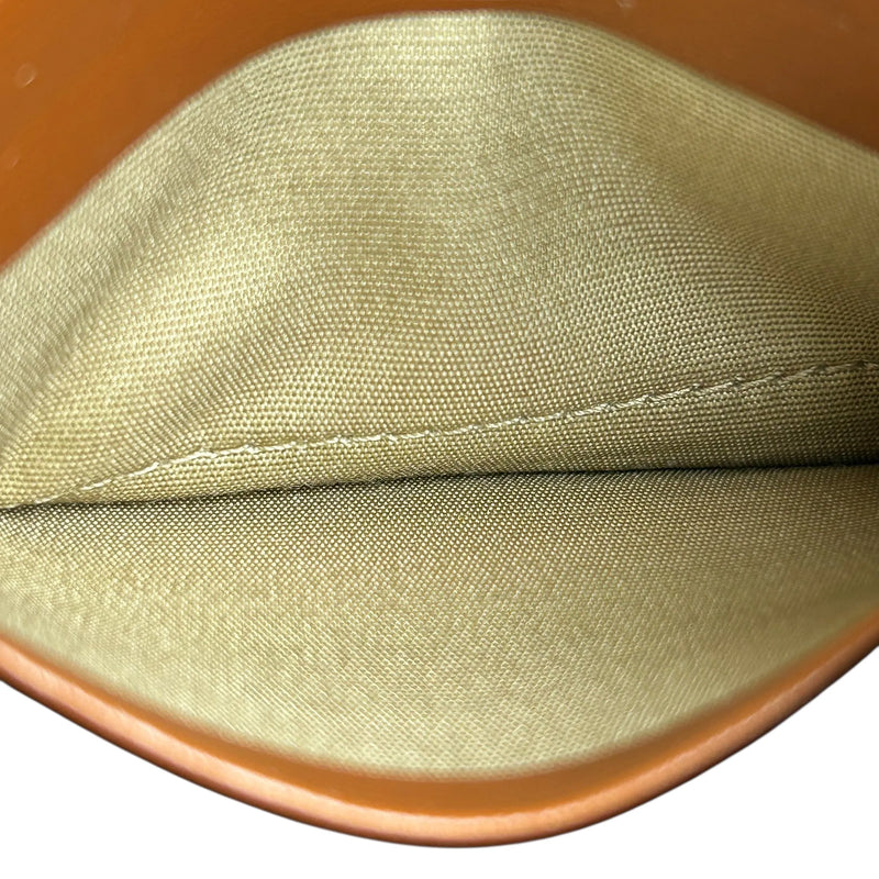 CELINE Triomphe Calfskin Small Compact Wallet - Brown 