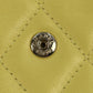 CHANEL Matelasse Classic Flap Lambskin Coin Case - Yellow