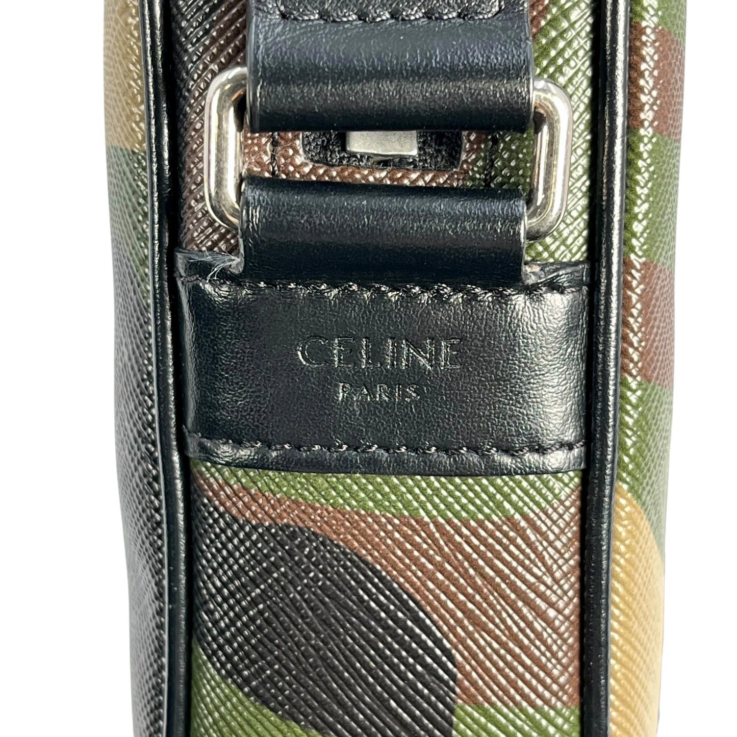 CELINE Camouflage Leather Shoulder Bag - Khaki 