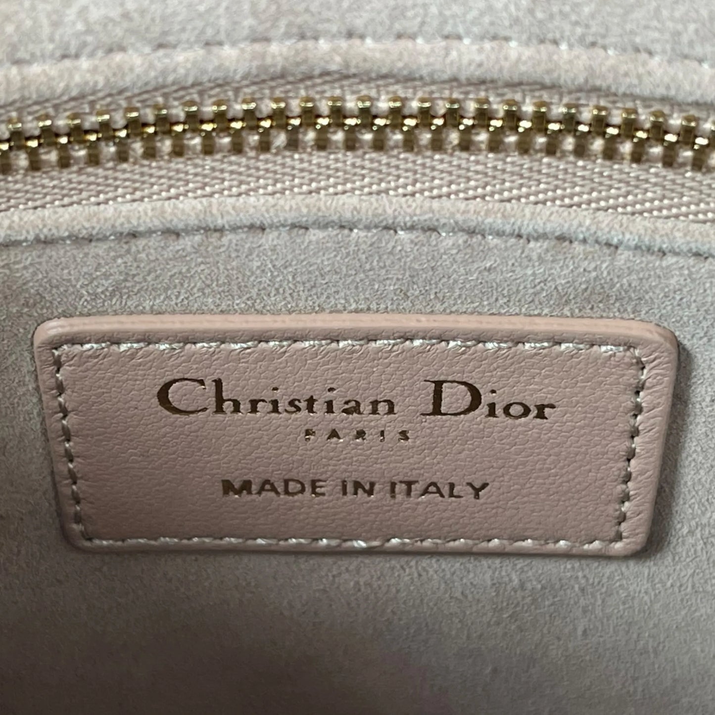 Christian Dior Lady Dior Lambskin Handbag/Shoulder Bag - Pink