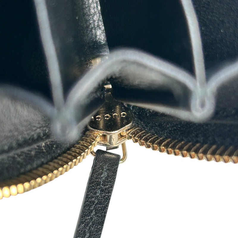 GUCCI グッチシマ GGパターン レザー コインケース - ブラック