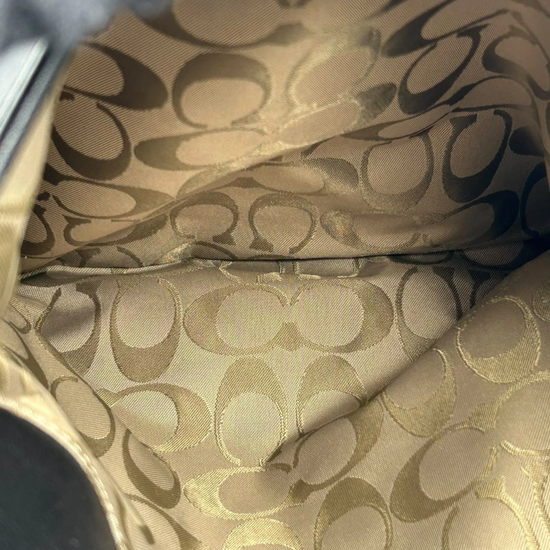 Coach ソーホー クロスボディ メッセンジャー レザー ショルダーバッグ - ブラック