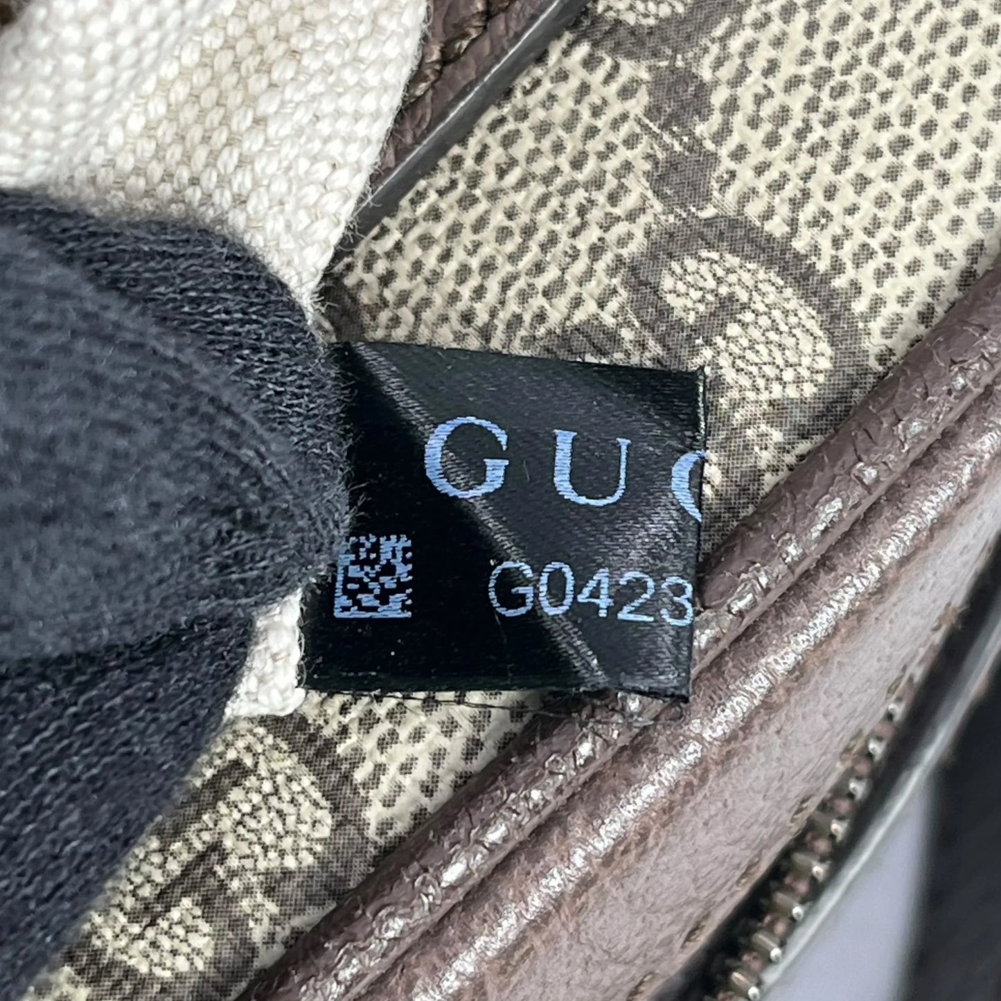 GUCCI オフィディア GGスプリーム キャンバス ショルダーバッグ - ブラウン