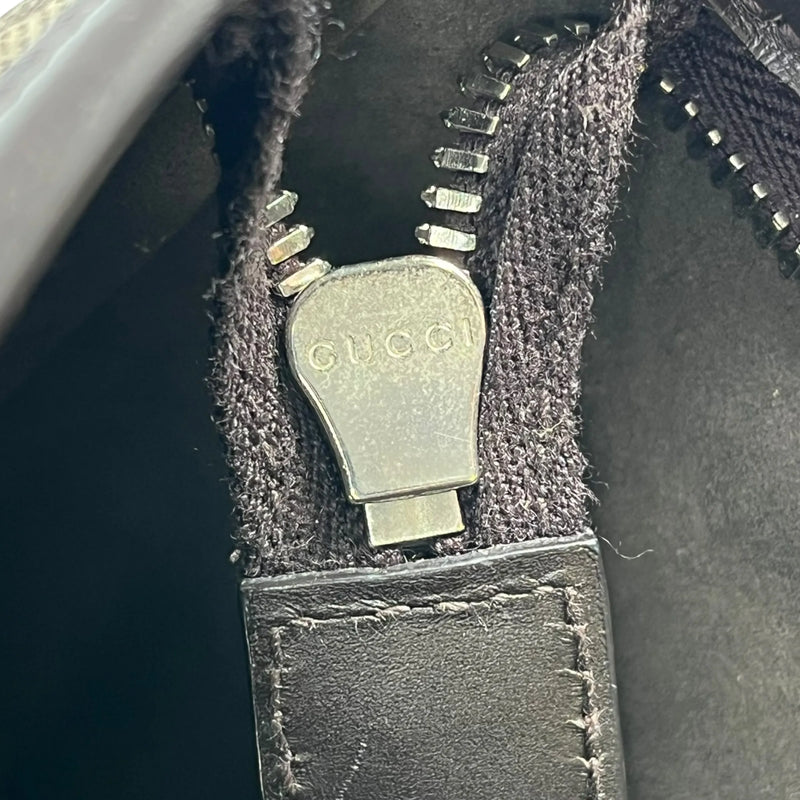 GUCCI GGスプリーム キャンバス ハンドバッグ ショルダーバッグ - ブラウン