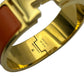 HERMES Clic Clac H Enamel Bracelet GM Orange