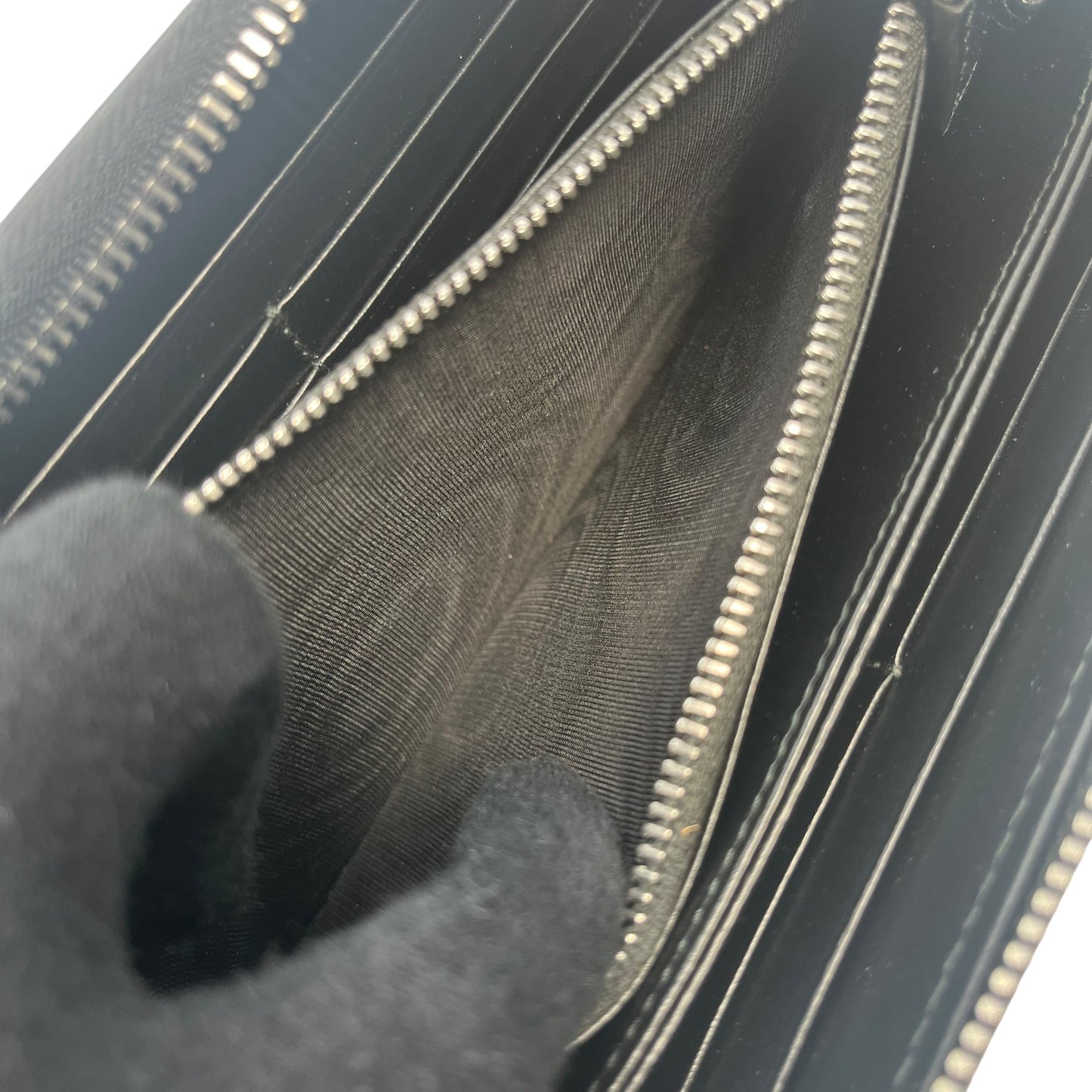 PRADA Saffiano Round Zipper
