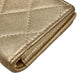 CHANEL Matelasse Caviar Skin Metallic Bi-fold wallet