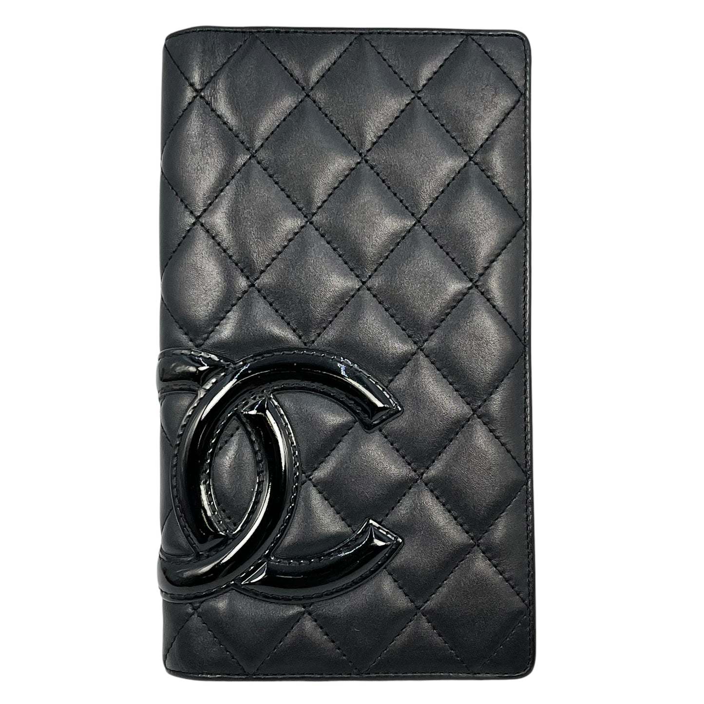 CHANEL Cambon Line Bi-fold long wallet