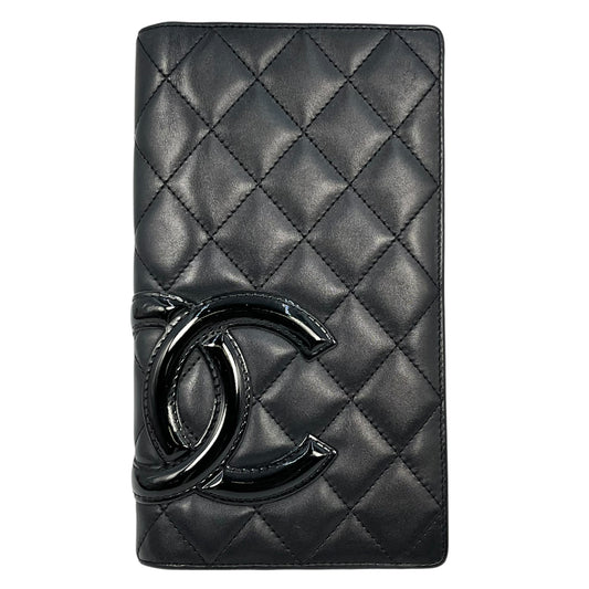 CHANEL Cambon Line Bi-fold long wallet