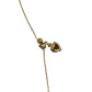 Diamond and Peridot Stones Necklace Yellow Gold