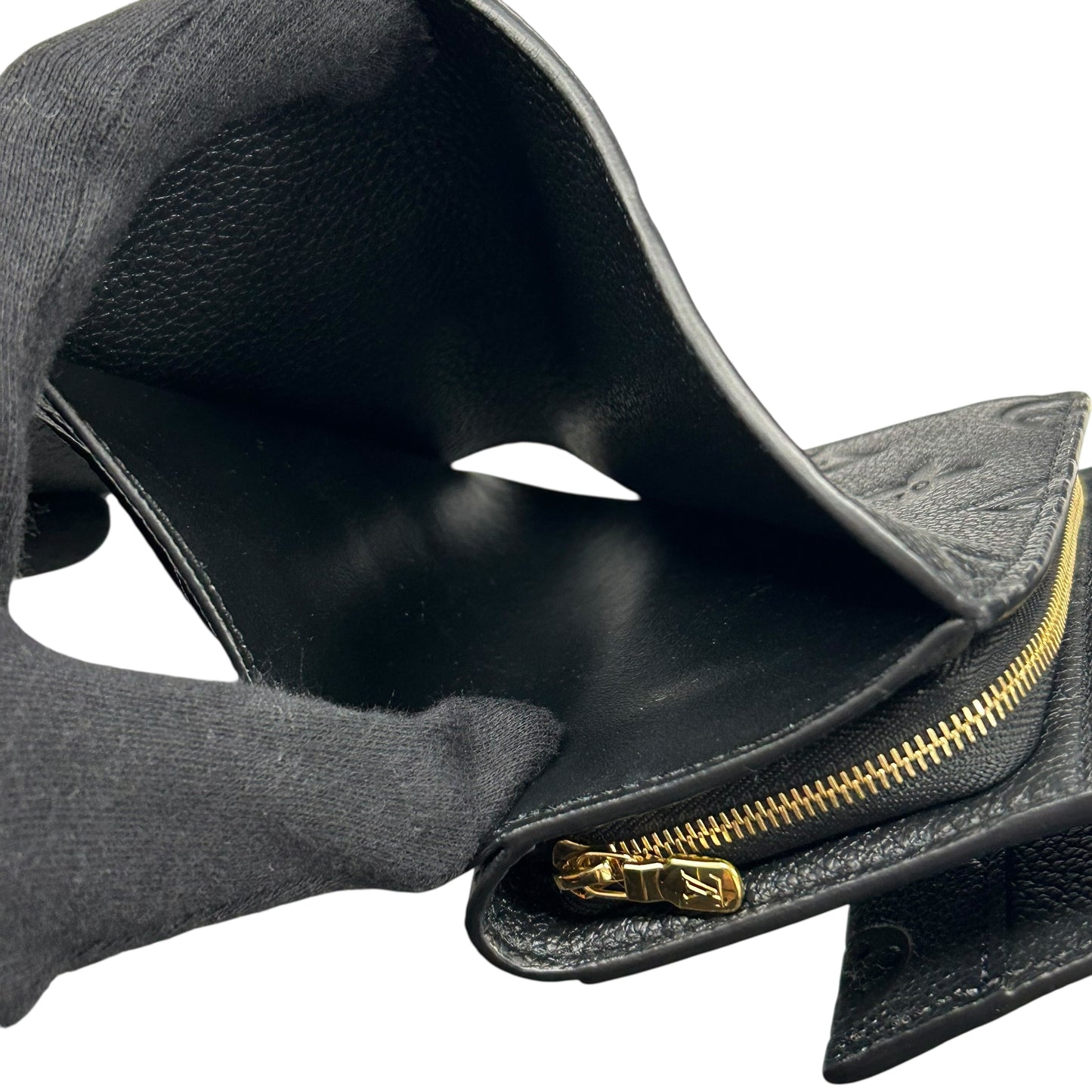 Louis Vuitton Monogram Empreinte Portefeuille Metis Conpact Wallet - Noir