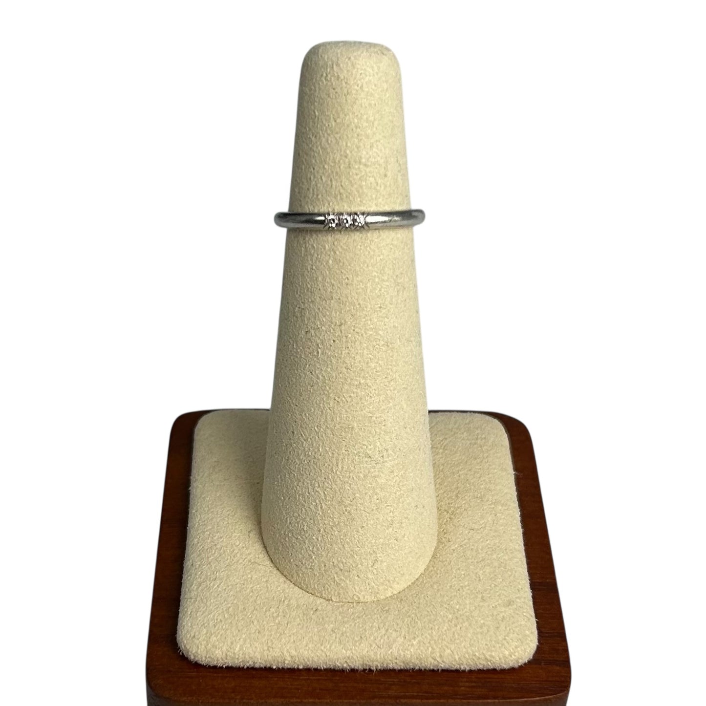 Tiffany Classic Band Ring 3PD Pt950 Jewelry
