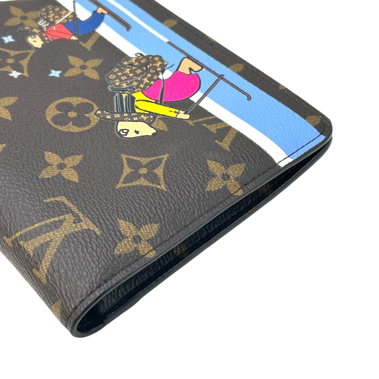 Louis Vuitton Monogram Pochette Week End Chain Wallet - Brown