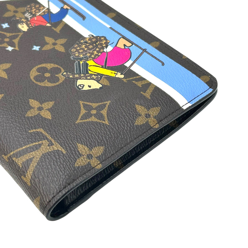 Louis Vuitton Monogram Pochette Week End Chain Wallet - Brown