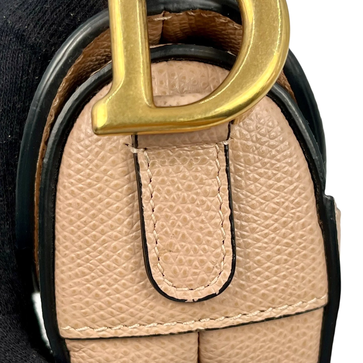 Dior Saddle Leather Hand Bag - Beige