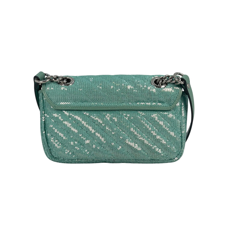 GUCCI GG Marmont Sequinned Shoulder Bag