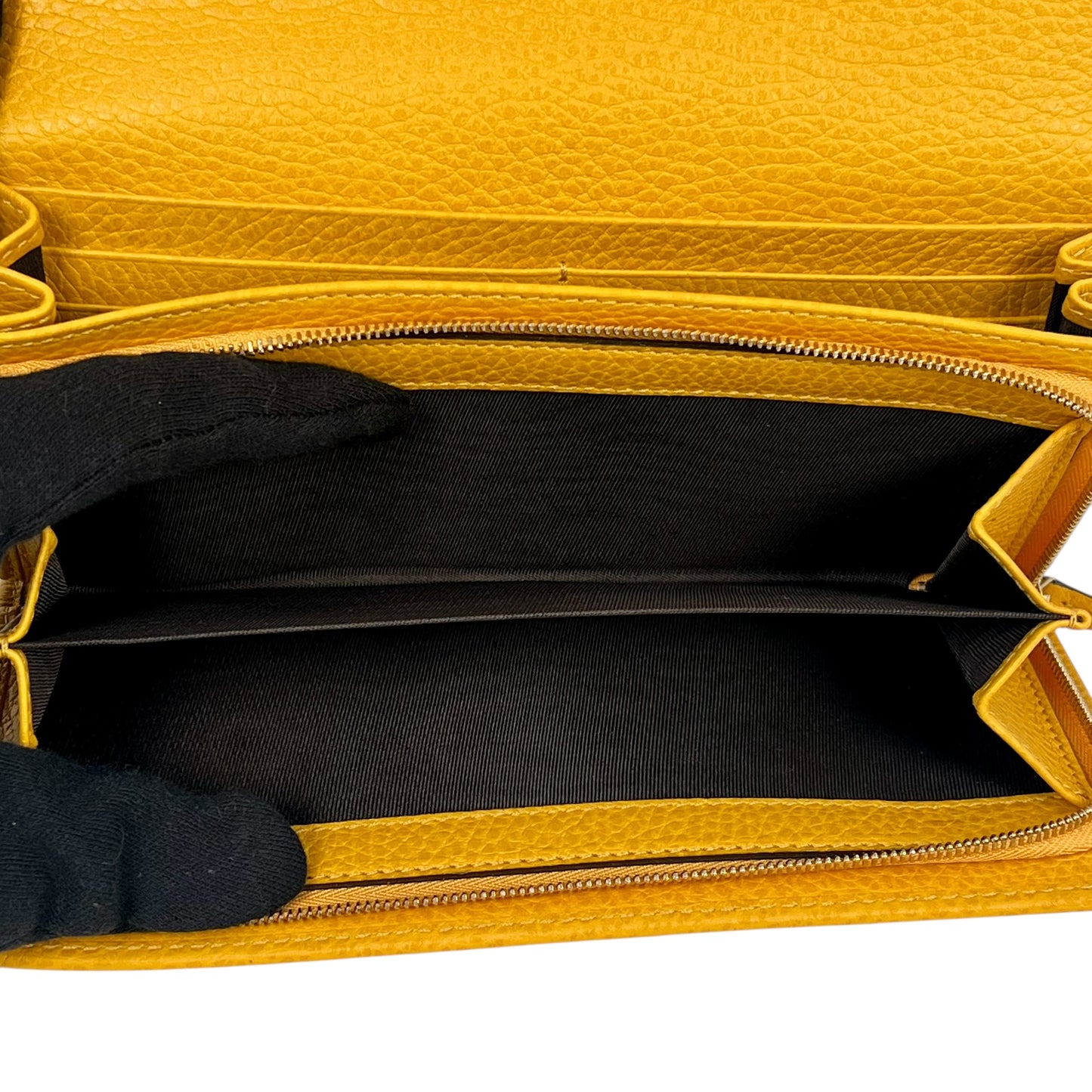 GUCCI Swing Continental Long Wallet - Yellow