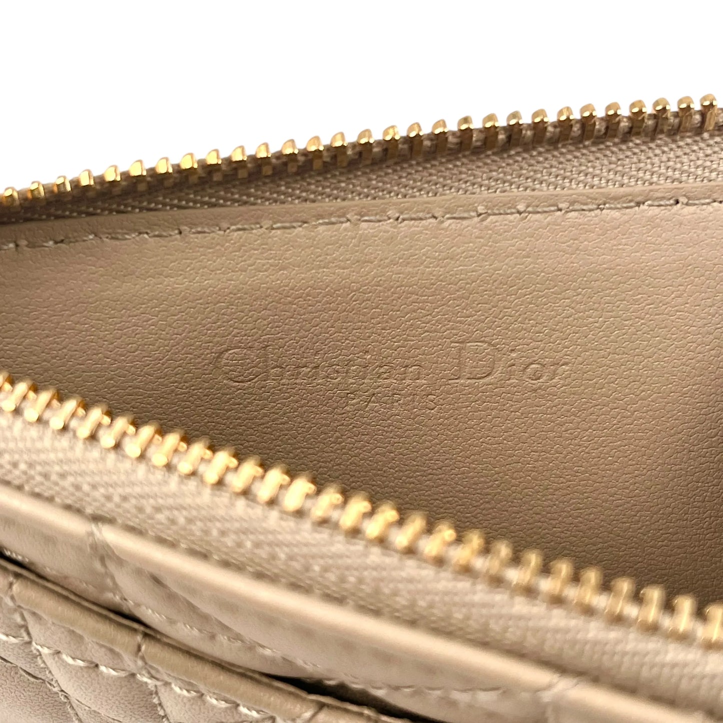 Dior Coin Purse Card Case - Beige