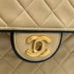 CHANEL 2.55 East West Matelasse Chain Shoulder Bag - Beige