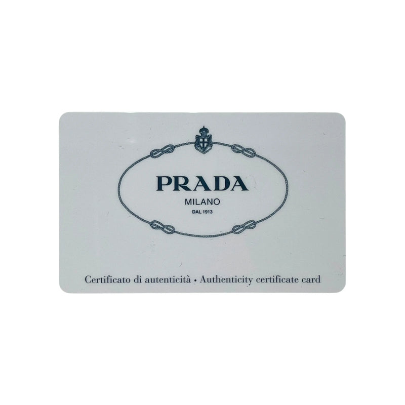 PRADA Triangle Leather Clutch Bag - Yellow