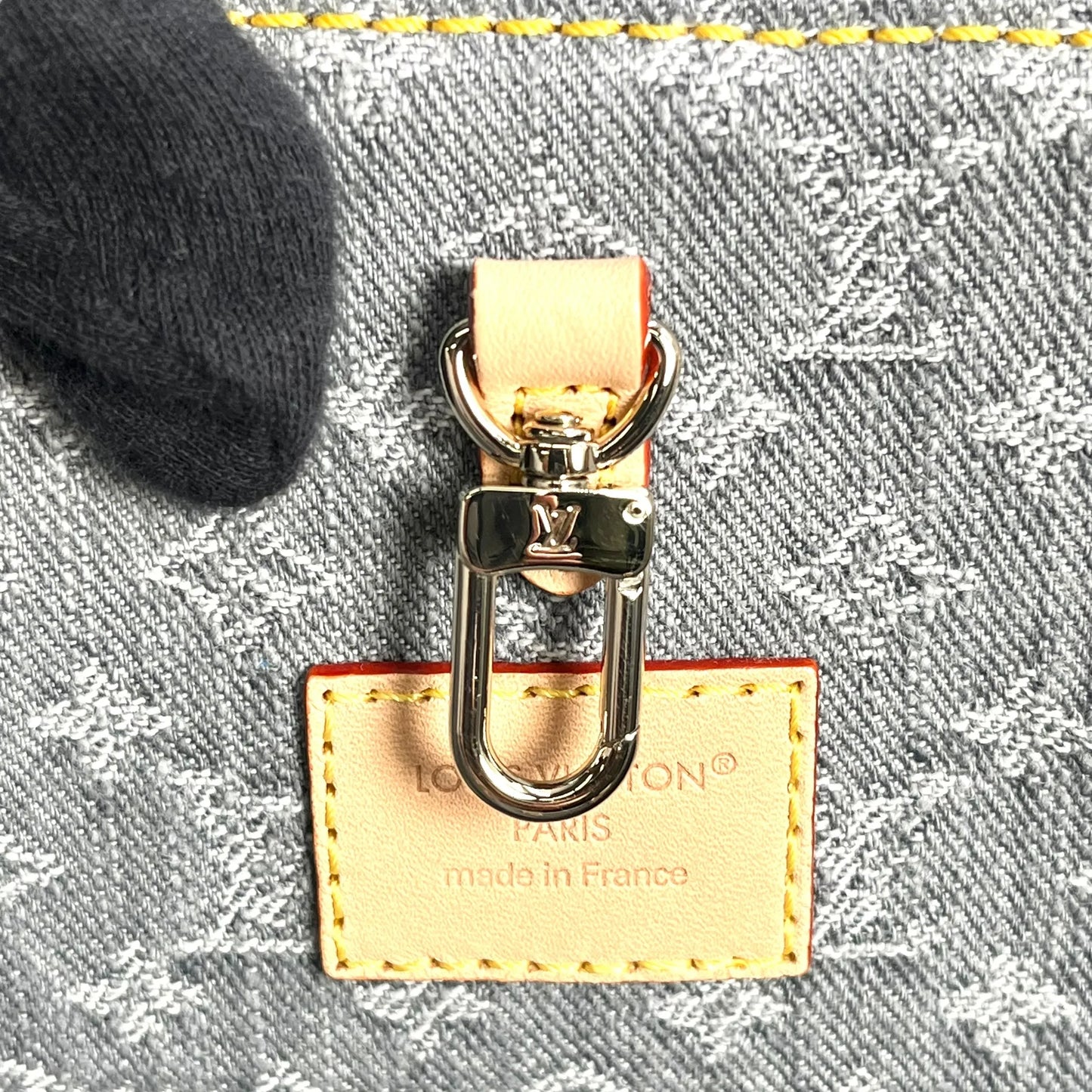Louis Vuitton Monogram Denim MM Tote Bag - Blue Gray - 33685