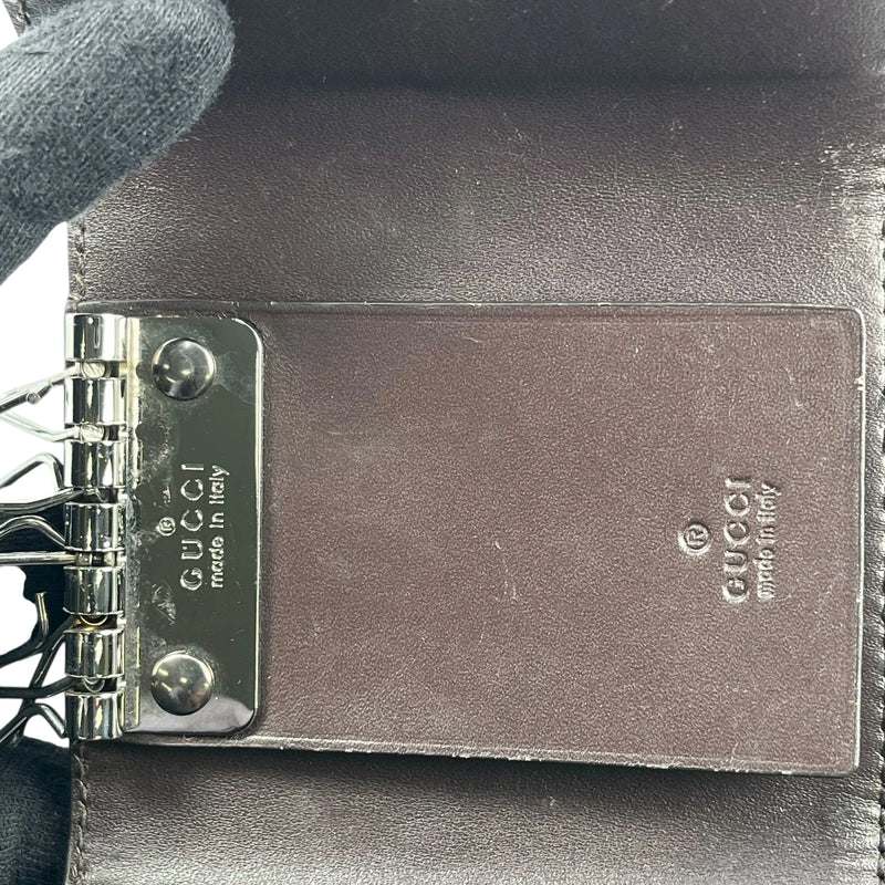 GUCCI Guccissima Key Case - Darkbrown