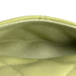 CHANEL Materasse Lambskin Card Case - Lime Yellow