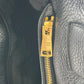 PRADA Punching Logo Hand Bag Leather - Black
