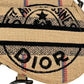Dior Saddle Jute Canvas Embroidered With Dior Union Motif Hand Bag - Beige