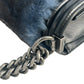 CHANEL Boy Chanel Fur Chain Shoulder Bag - Black