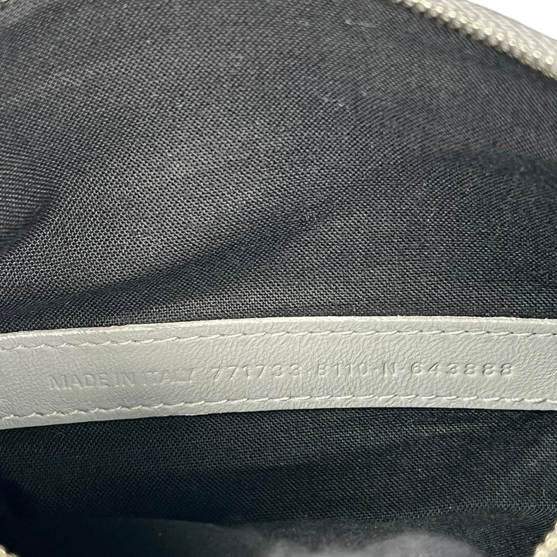 BALENCIAGA Mary Kate Leather Shoulder Bag - Silver