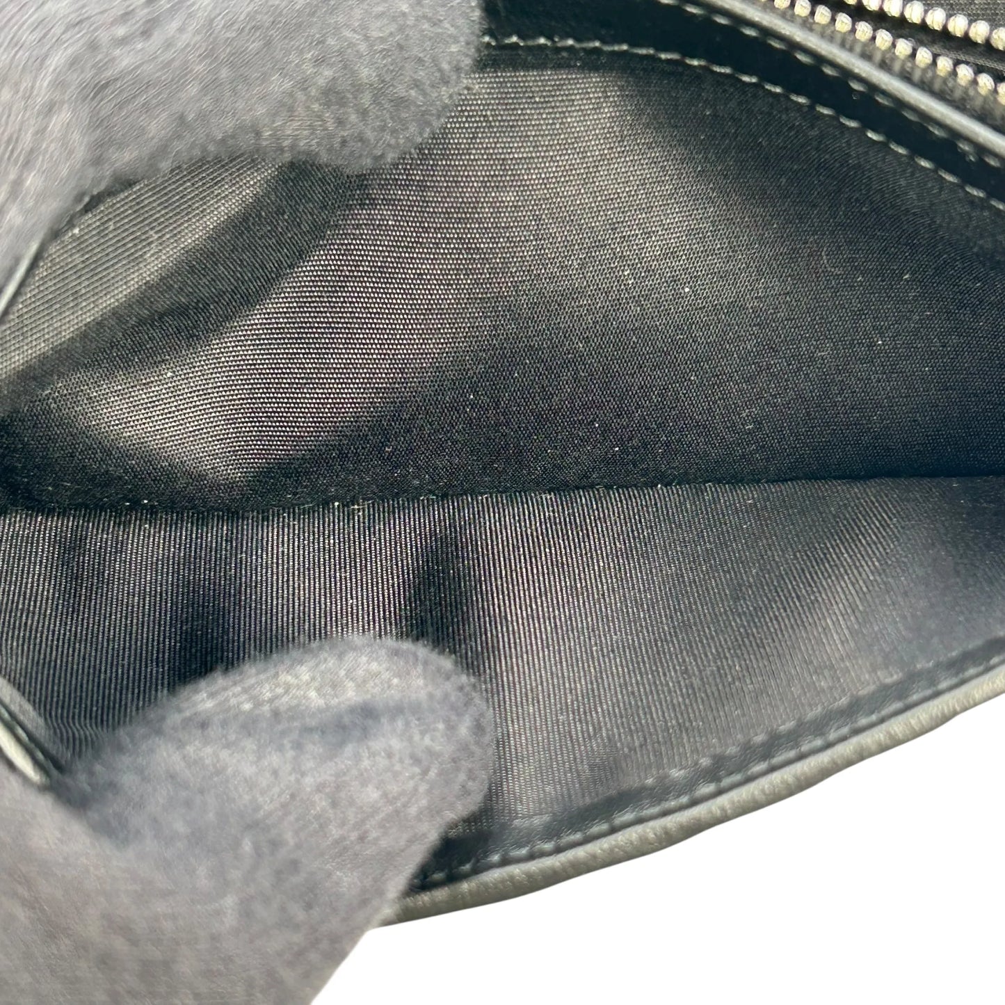 Christian Dior Oblique Jacquard Vertical Long Wallet - Black 