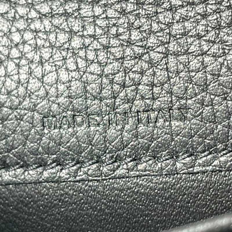 SAINT LAURENT Leather Card Case - Black 