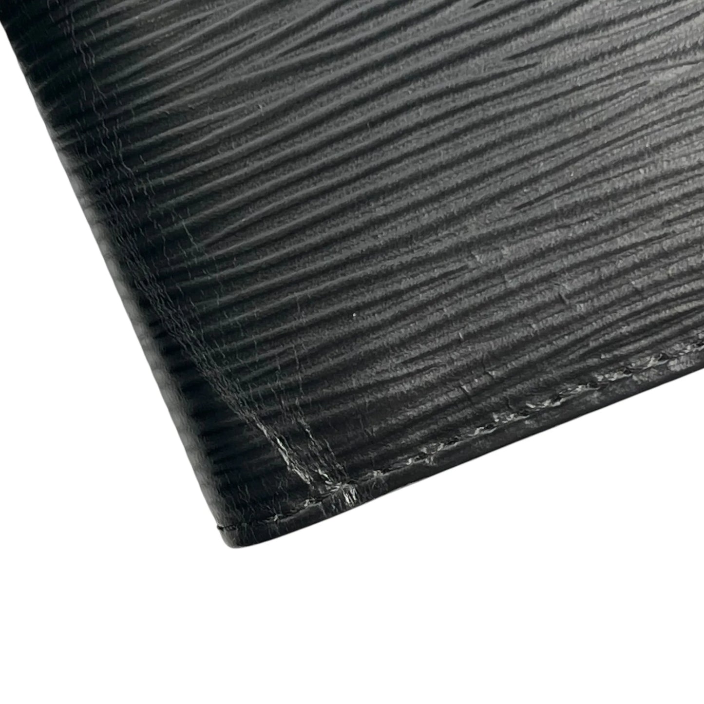 LOUIS VUITTON Epi Leather Wallet Card Case - Black 