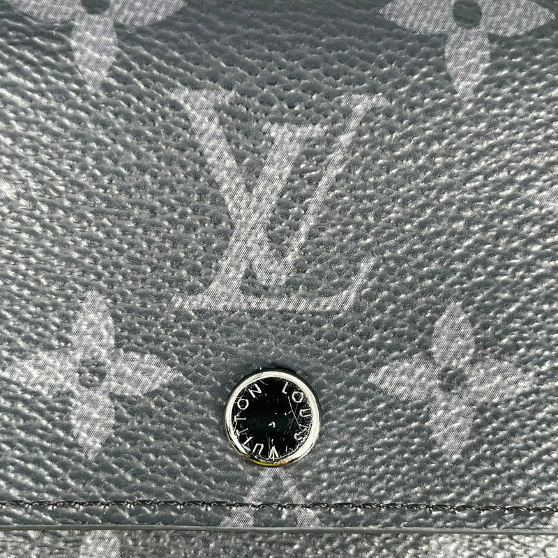 LOUIS VUITTON Monogram Eclipse Compact Wallet - Black 