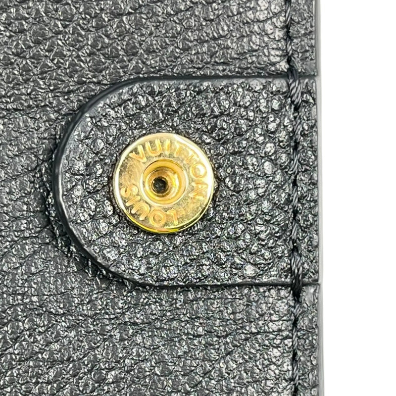 Louis Vuitton Monogram Empreinte Bifold Wallet, Compact Wallet, and Coin Case - Black 