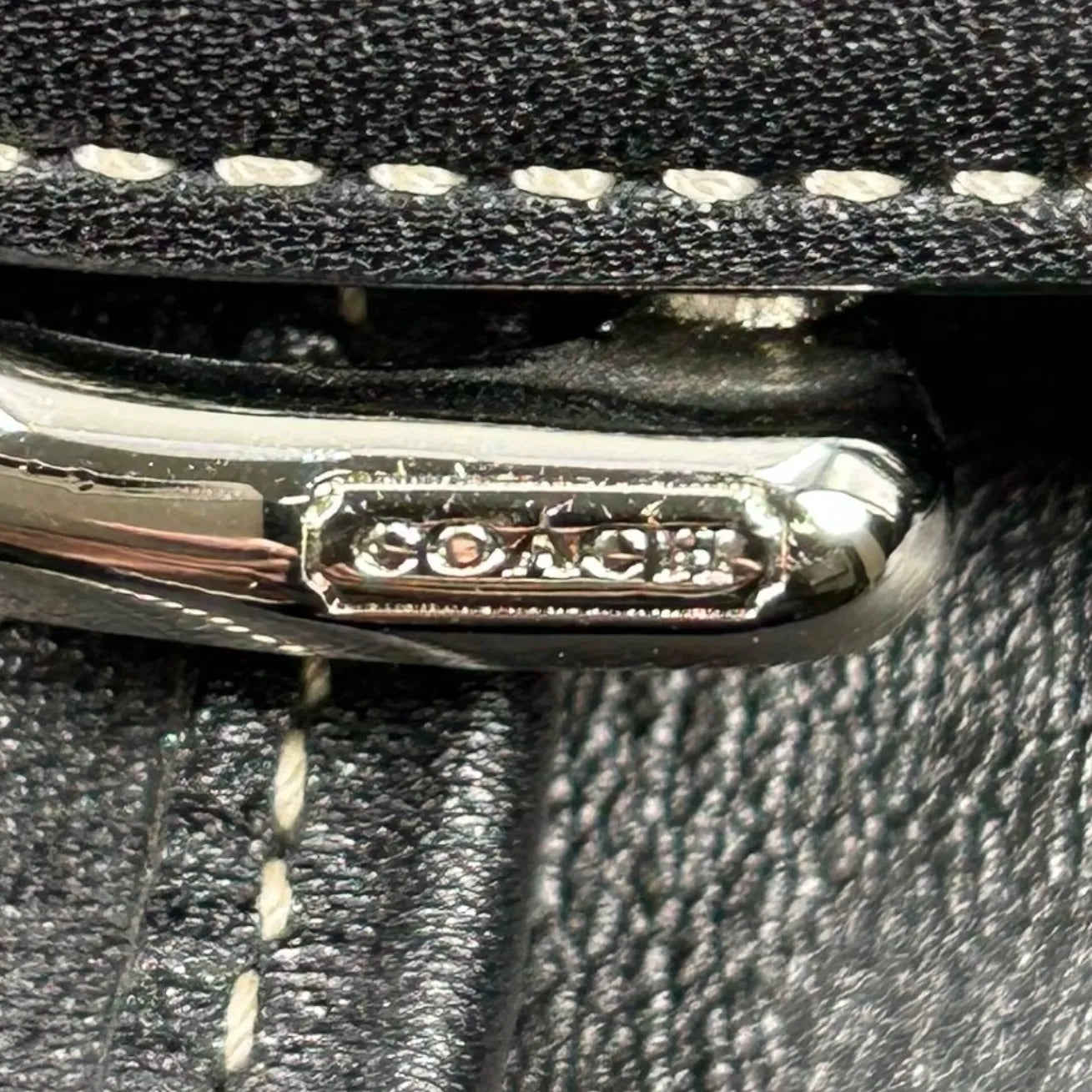 Coach ソーホー クロスボディ メッセンジャー レザー ショルダーバッグ - ブラック