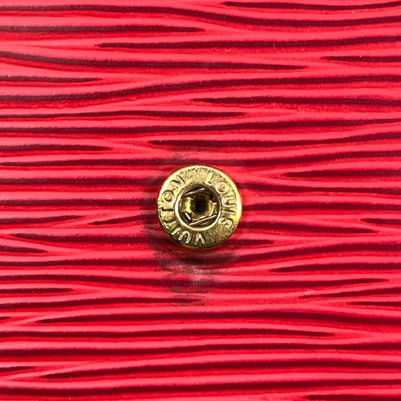 Louis Vuitton ポルトレゾール エテュイ パピエ エピレザー 三つ折り財布 コンパクトウォレット - レッド