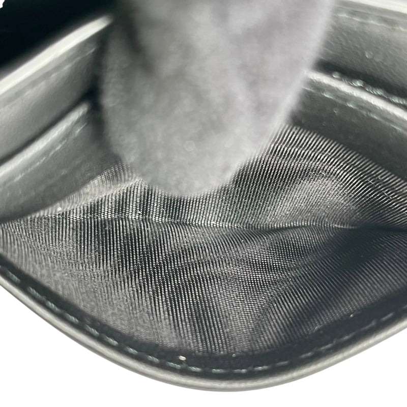 BOTTEGA VENETA Intrecciato Leather Long Wallet - Black 