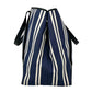 BALENCIAGA Stripe Navy Cabas