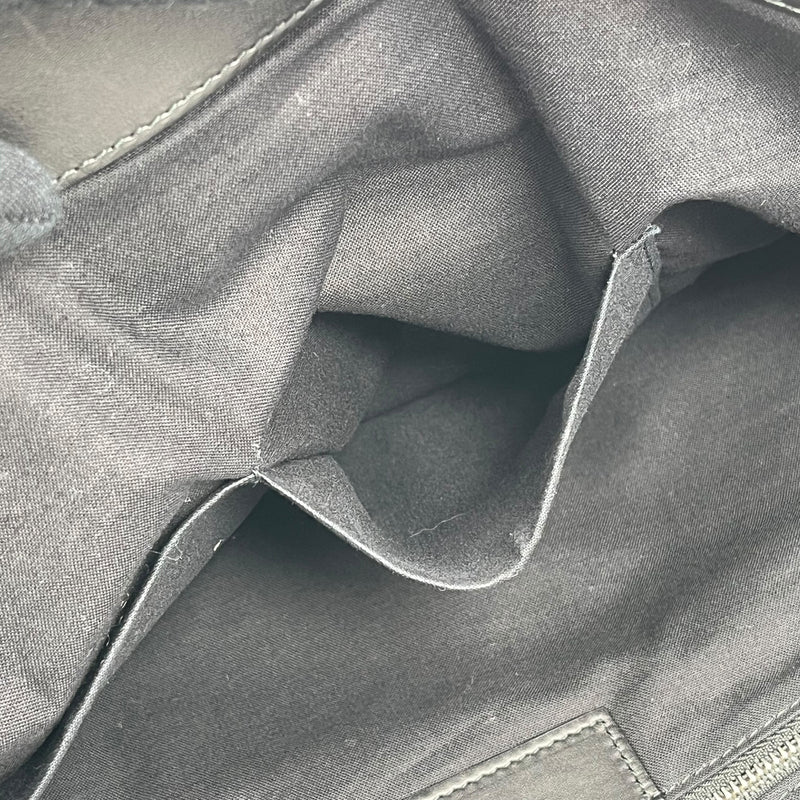 BALENCIAGA Canvas Navy Tote Bag - Cream Black