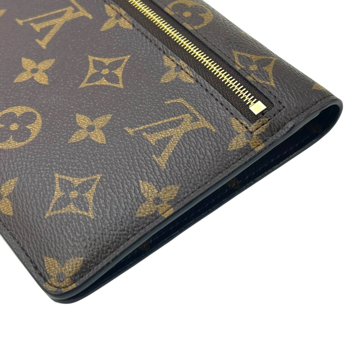 Louis Vuitton Monogram Pochette Week End Chain Wallet - Brown