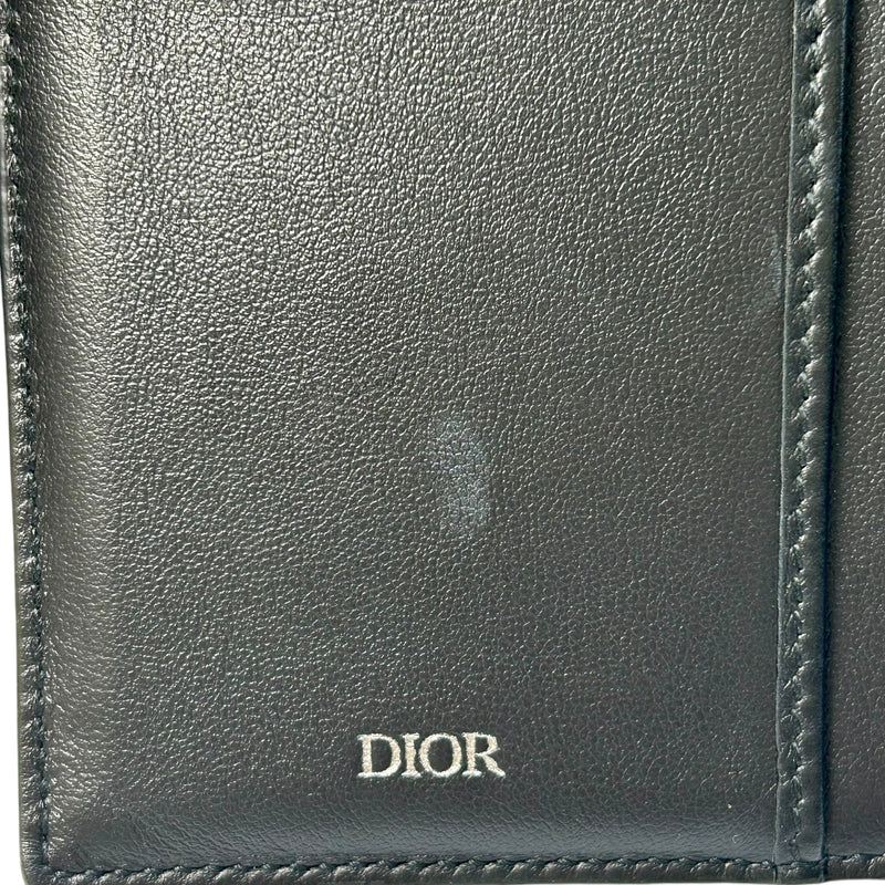 Dior Oblique Vertical Long Wallet - Black