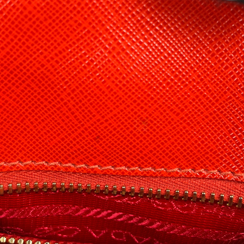 PRADA Galleria Saffiano Leather Hand Bag - Red