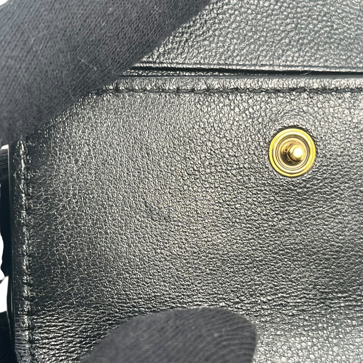 BALENCIAGA Classic Cash Leather Coin Purse Card Case Wallet - Black